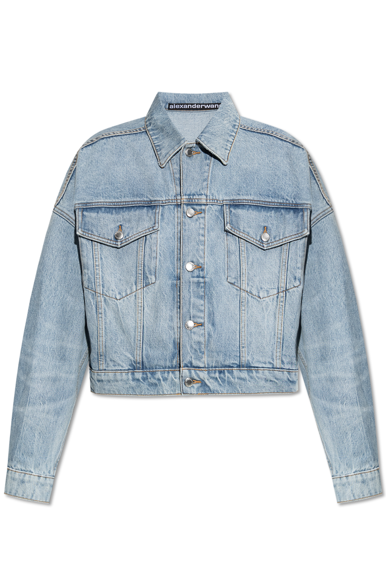 Light blue Loose-fit denim jacket Alexander Wang - Vitkac Italy